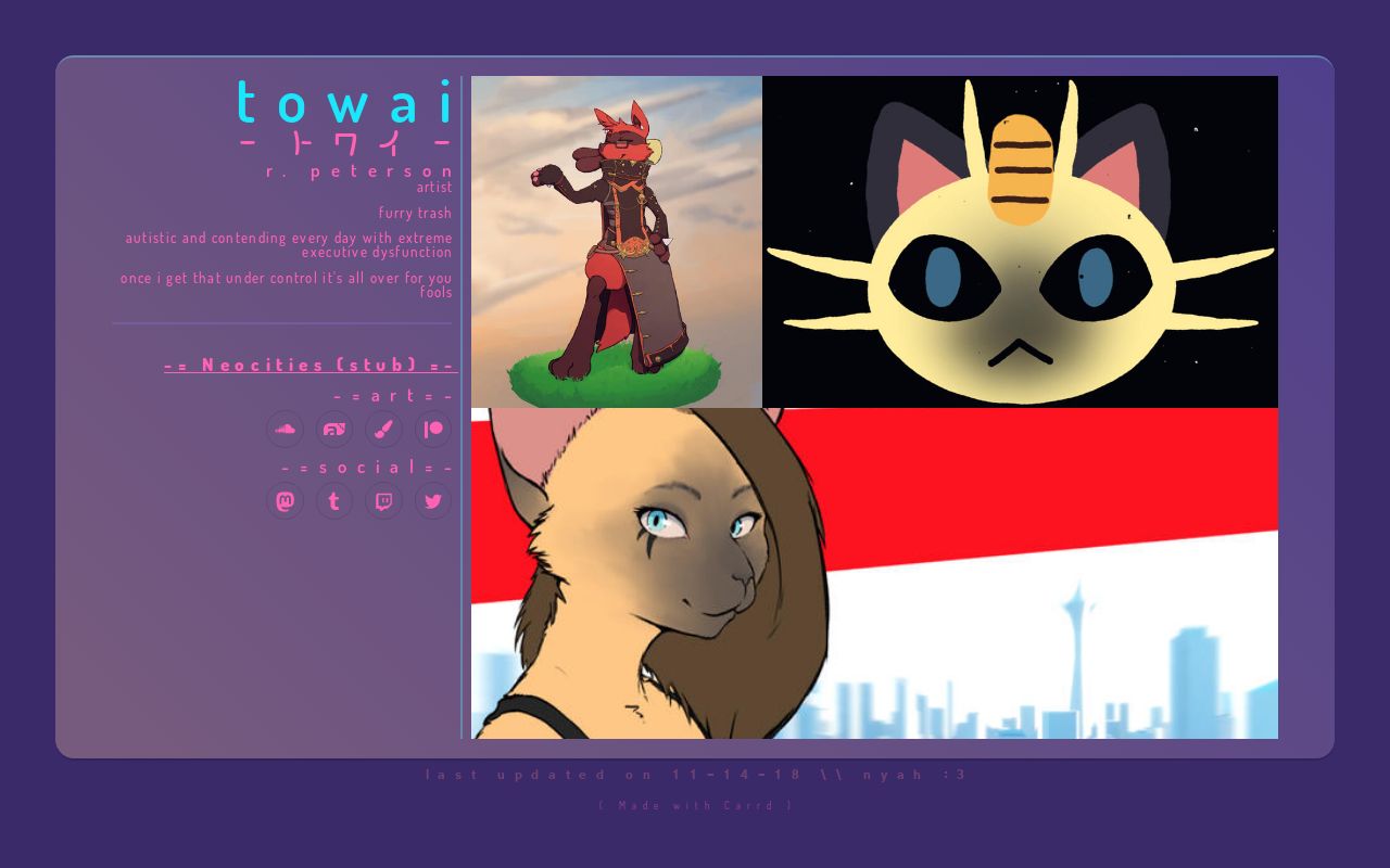 Carrd profile picture for @twi